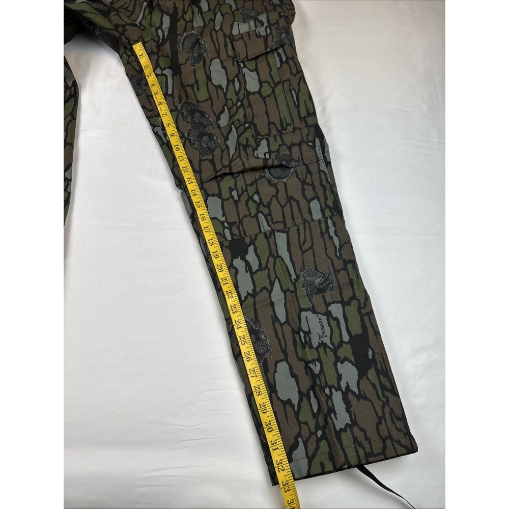NOS VTG 80s Trebark Cargo Pants L Reg Canvas Turkey Camo Hunting Military NWTF - Picture 3 of 7